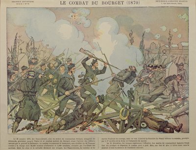 La battaglia di Bourget (28 ottobre 1870), 1887 da French School